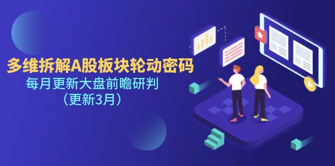 （14213期）多维拆解A股板块轮动密码，每月更新大盘前瞻研判（更新3月）-小宇网络社区