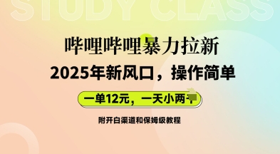 哔哩哔哩暴力拉新:2025年新风口,一单12元,一天数张(附开白渠道和保姆级教程)-小宇网络社区